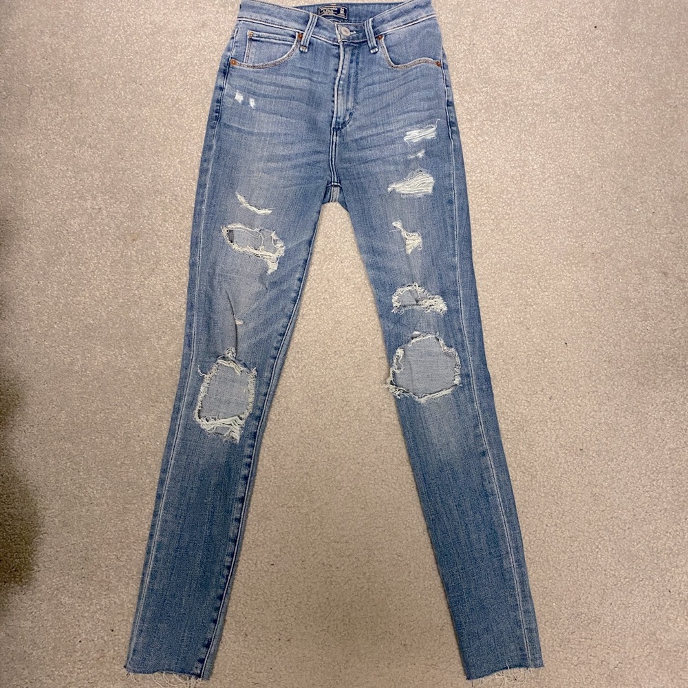 Abercrombie High Rise Super Skinny Jeans